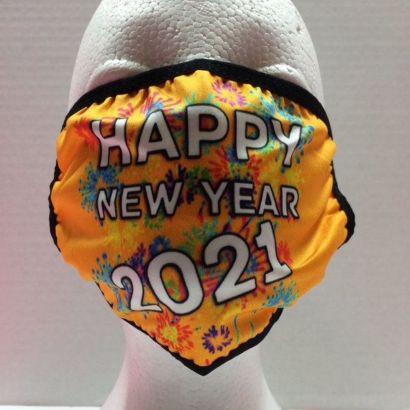 Happy New Years Eve 2021 Face Masks Holidays Party - Picture 8 of 14